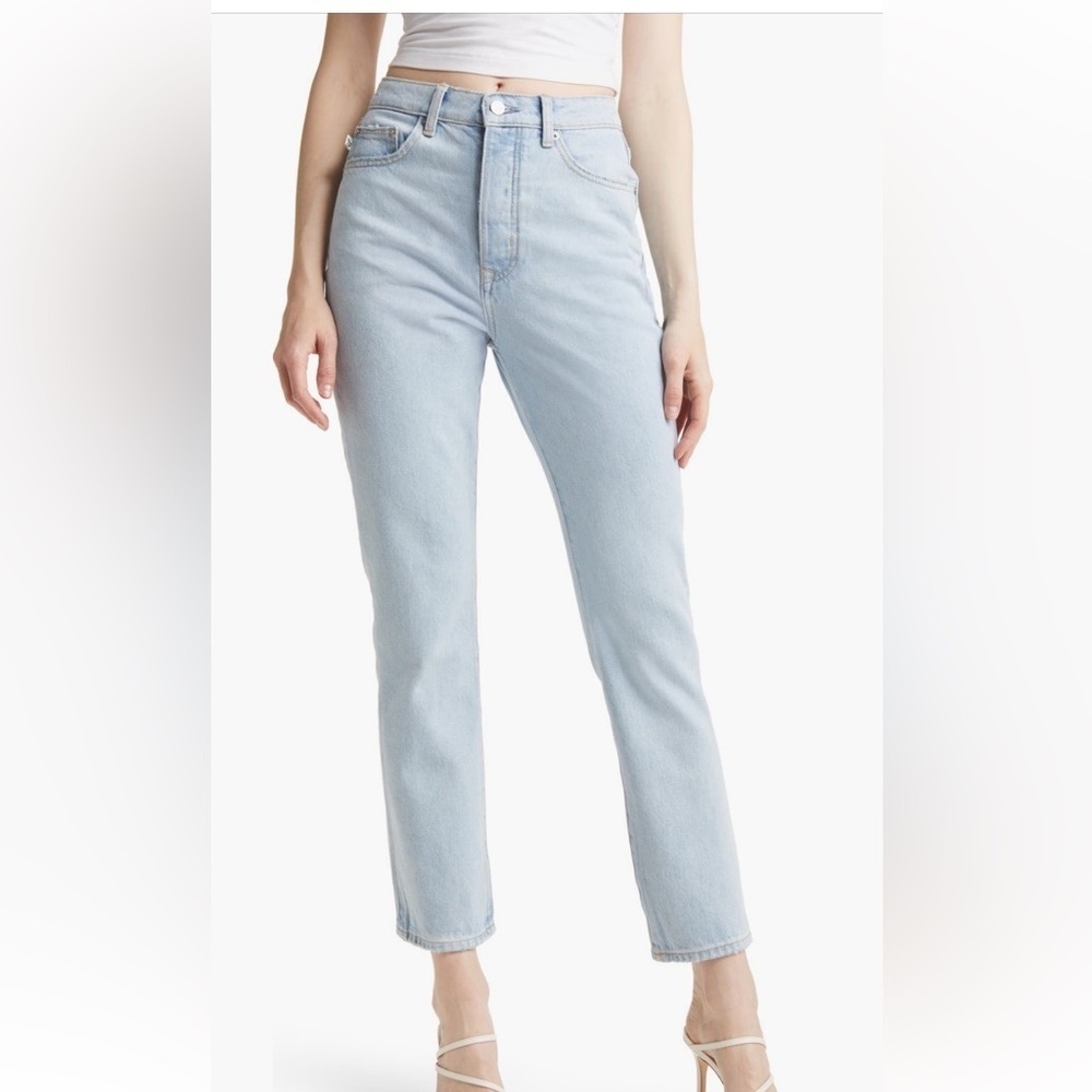 Lovers + Friends Reece High Rise Slim Straight in Palms NWT Size 30